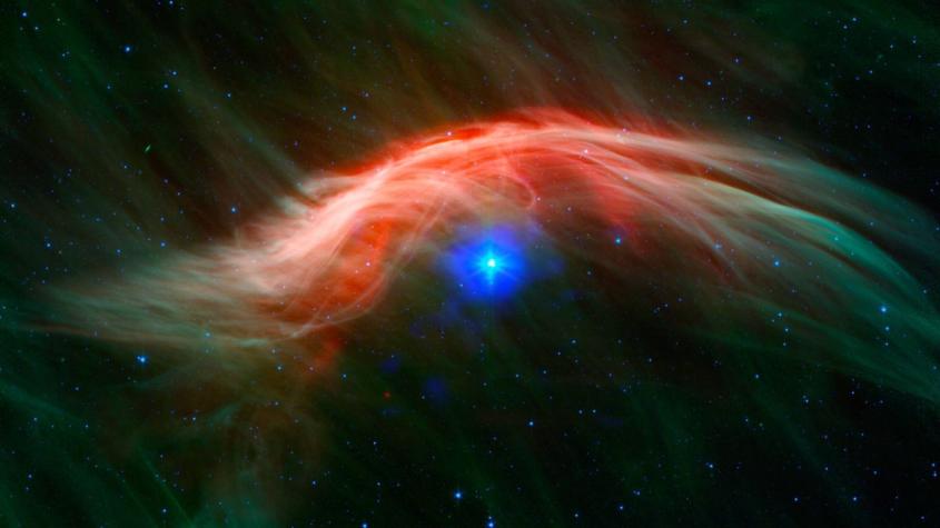 NASA reveló las imágenes de Zeta Ophiuchi, la estrella fugitiva 20 veces más masiva que el Sol