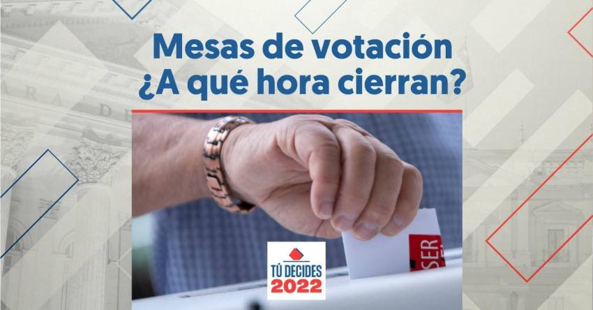 Plebiscito 2022: ¿Cuál es el horario en que abren y cierran las mesas de votación?