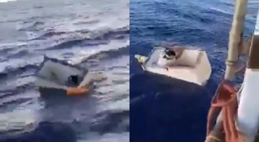 [VIDEO] Naufrago sobrevivió 11 días a la deriva en el mar dentro de un congelador