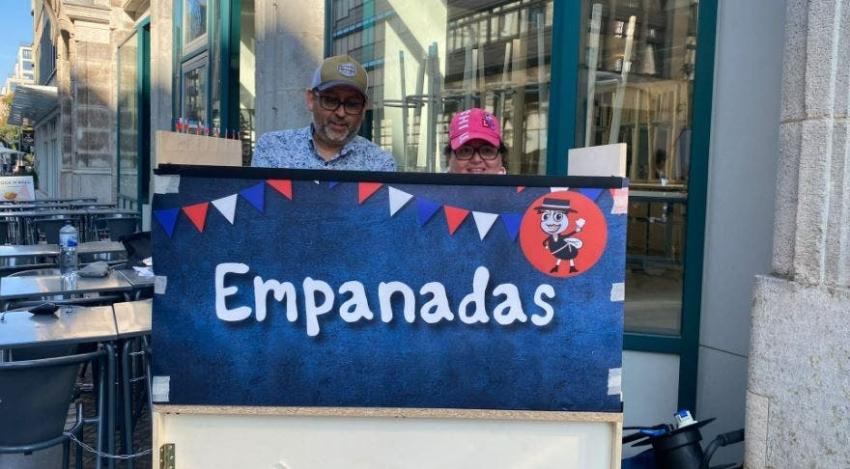 Hasta con "Carrito de empanadas": Chilenos en Berlín acuden a votar