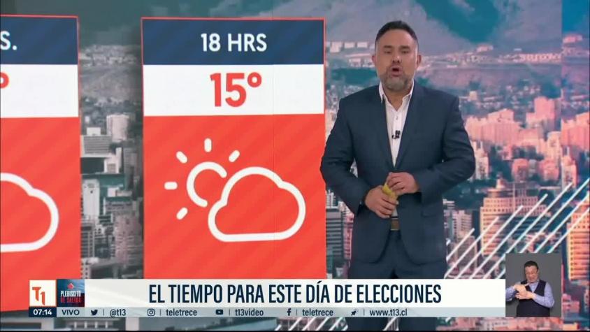 [VIDEO] Hasta 28 °C en algunos sectores de Santiago: Revisa el tiempo para el día del Plebiscito
