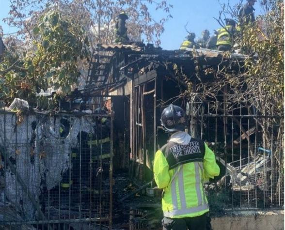 Incendio destruyó una casa en La Florida