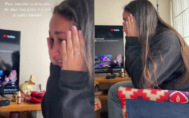 "En shock": Joven que se hizo viral por vender ticket de Dua Lipa para ver a Bieber tuvo final feliz