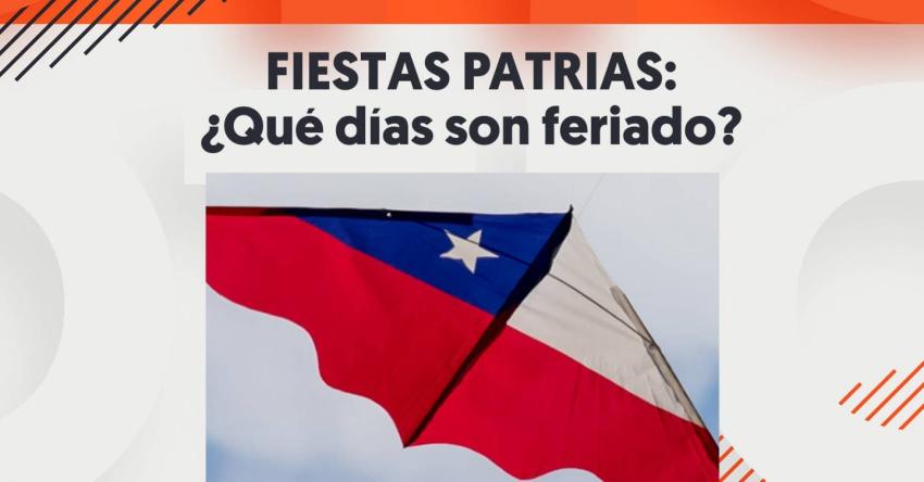 Fiestas Patrias: Qué días son feriado y cuáles tienen categoría de irrenunciable