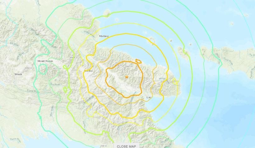 Terremoto 7,6 se registra en Papúa Nueva Guinea: SHOA descarta amenaza de tsunami