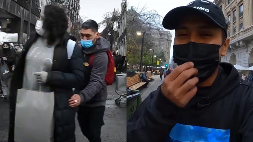 YouTuber peruano graba "lanzazo" en plena Plaza de Armas: "No es un lugar seguro"