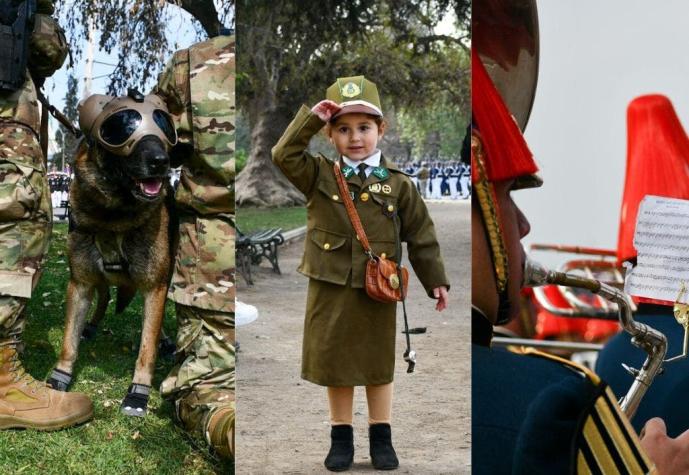 [FOTOS] El desfile de perros, las filas y hasta un monje: Las postales que dejó la Parada Militar