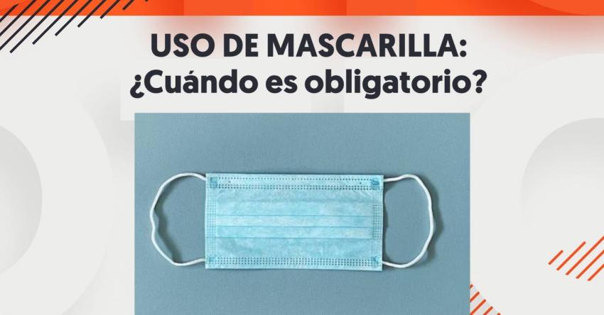 Tras anuncio del Minsal: Cuándo será obligatoria la mascarilla y cuándo no