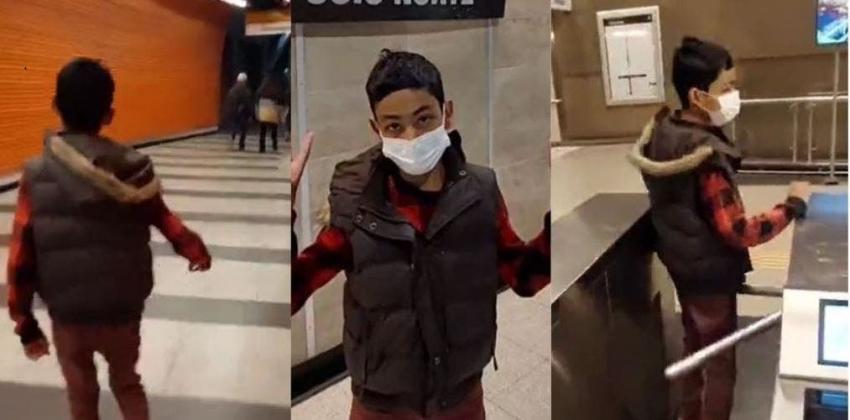 Niño fanático del Metro recorrió las 136 estaciones con su padre: "Lo hice con amor"