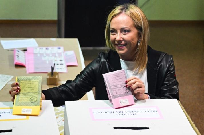 Victoria histórica de la extrema derecha en Italia: Giorgia Meloni sería la primera ministra