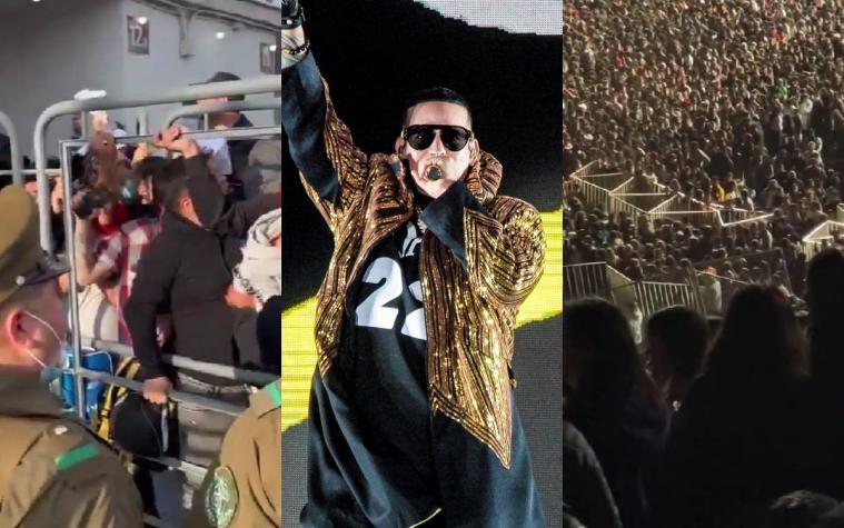 Las imágenes que marcaron el caótico primer concierto de Daddy Yankee en Chile
