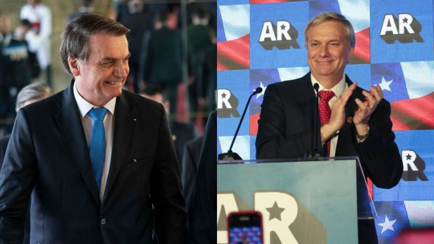 "Para que derrote a la izquierda radical": Bolsonaro agradece apoyo de Kast para las elecciones