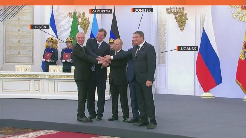 [VIDEO] Putin celebra anexión a Rusia de parte de Ucrania