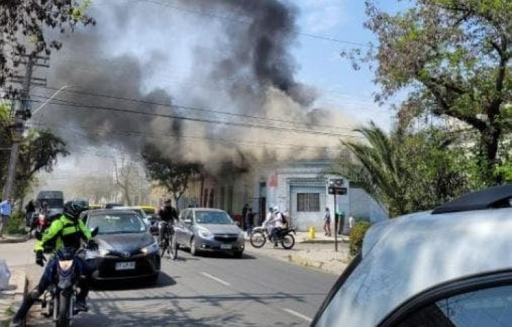 Incendio se registra en cité en Santiago