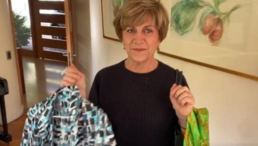 Evelyn Matthei revela que hace su propia ropa: "Los invito a hacer, modificar y reutilizar"