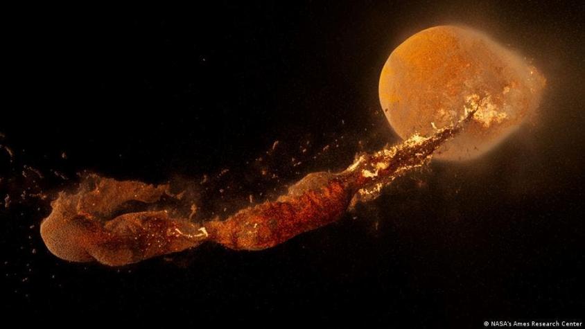 ¿Cómo se formó la Luna? superordenador revela que una colisión la podría haber formado en horas