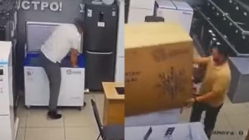 Ladrón queda atrapado en un freezer cuando intentaba robar tienda: Trabajadores lo embalaron