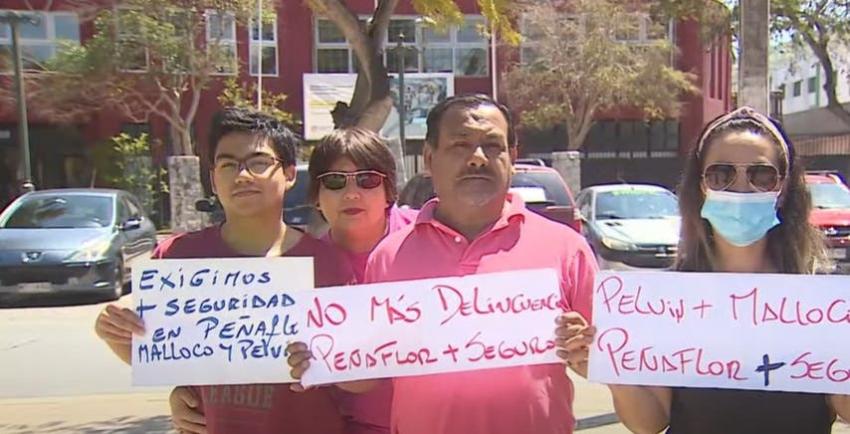 [VIDEO] Vecinos protestan por falta de seguridad en Peñaflor