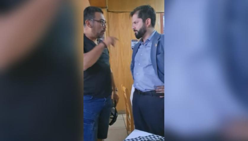 [VIDEO] Presidente Boric vive tenso momento en restaurante de Calama tras ser increpado