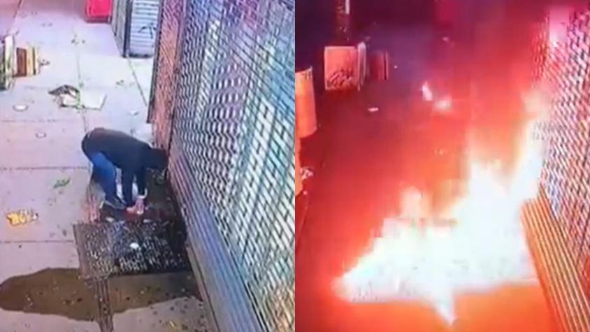 "Estaba muy borracho": Hombre le prende fuego a restaurante porque fallaron en su pedido