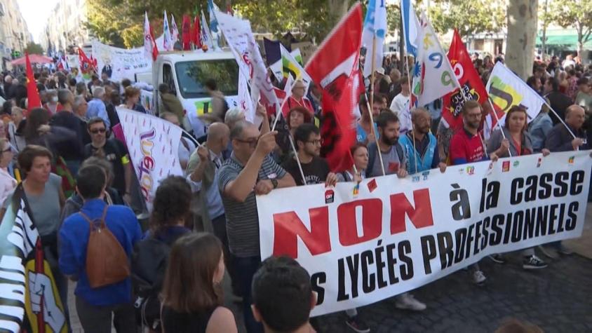 [VIDEO] Indignación por altos precios se toma calles de Francia: Protestas en 140 ciudades