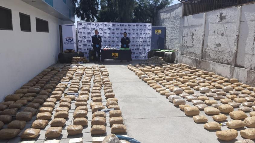 PDI de Tarapacá incautó más de 700 kilos de droga: hay ocho personas detenidas