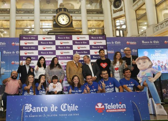 Banco de Chile lanza campaña Teletón 2022 con más de 3.000 puntos de recaudación