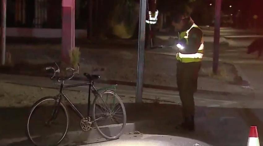 Ciclista de 64 años muere tras ser atropellado en Melipilla