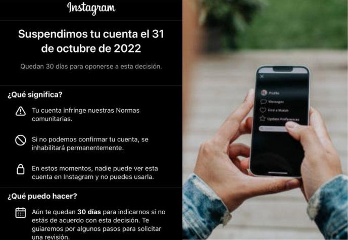#InstagramDown: Usuarios reportan que Instagram les suspendió sus cuentas sin razón aparente