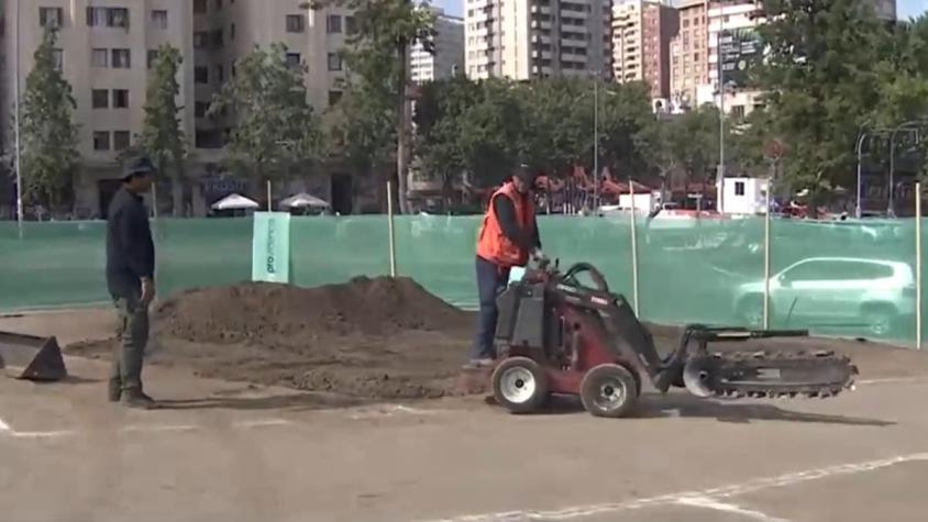 Comienzan trabajos para recuperar Plaza Baquedano con inversión de $30 millones en arreglos
