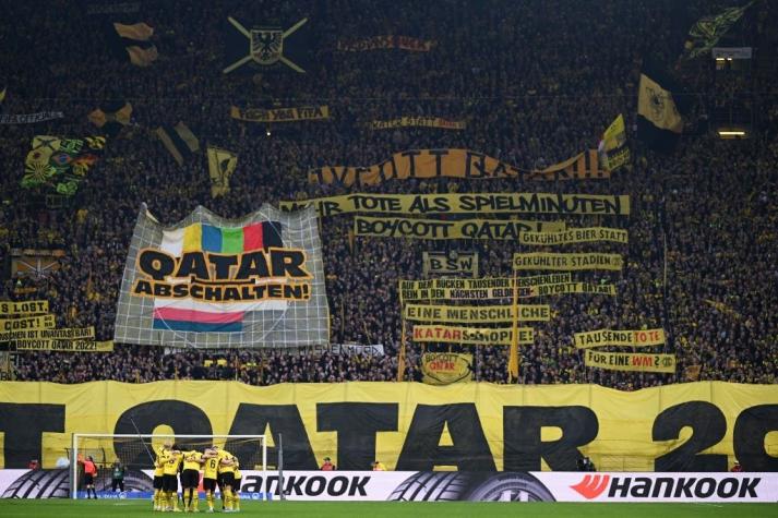 Hinchas del Borussia Dortmund llaman a boicotear el Mundial de Catar