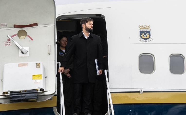Presidente Gabriel Boric arriba a La Araucanía en medio de gran despliegue de seguridad