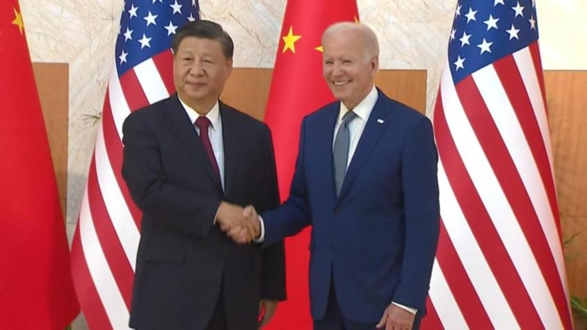 [VIDEO] Así fue el primer cara a cara entre Biden y Xi Jinping