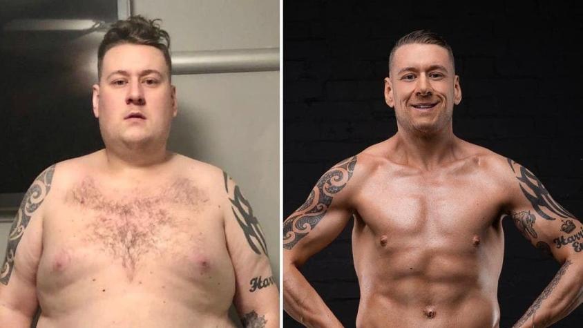 Hombre decide bajar 100 kilos luego que su hijo le preguntara si moriría por sobrepeso