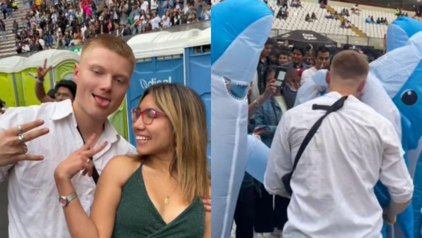 Joven pidió matrimonio a su novia en concierto de Bad Bunny, pero luego fue captado besando a otra