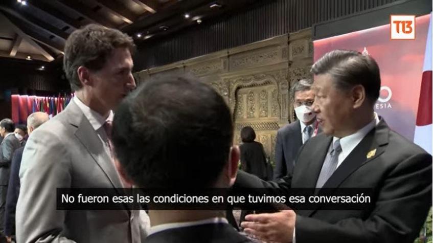 VIDEO | Xi Jinping encara a Justin Trudeau en cumbre del G20 por filtración de una conversación