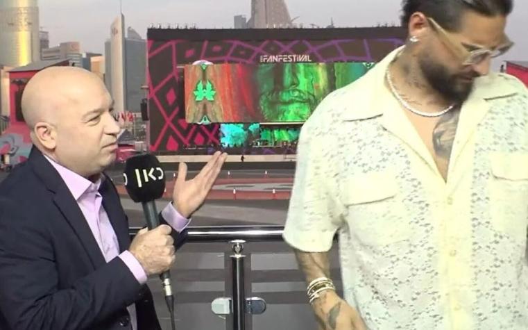 Maluma abandona entrevista tras ser consultado por derechos en Catar a días de inicio del Mundial