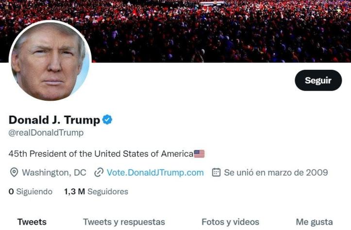 Oficial: Cuenta de Donald Trump está activa en Twitter