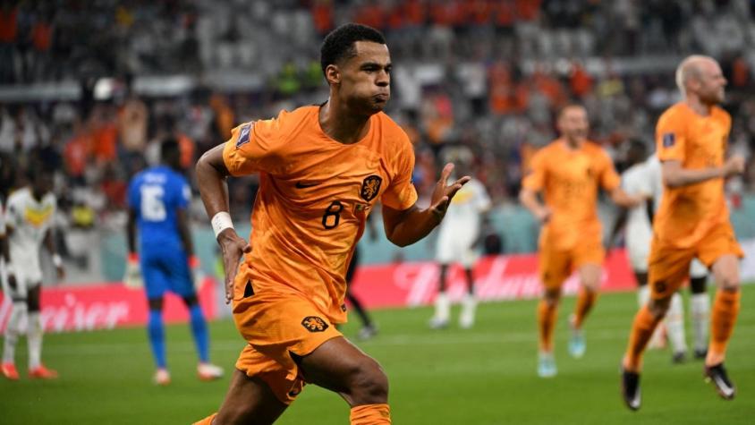 Países Bajos despierta en el final para vencer a Senegal en su estreno por el Grupo A de Catar 2022