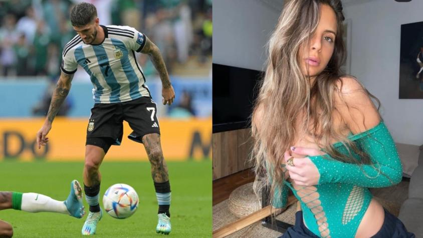 Polémica por like de De Paul a amiga de Tini en la madrugada previa al Argentina-Arabia Saudita