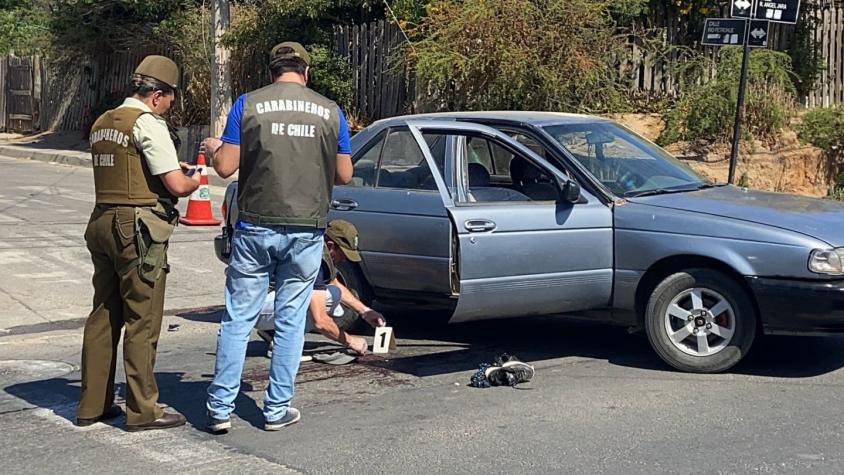 Dos personas resultan heridas luego de balacera en Quilpué: Lesionados iban en un vehículo