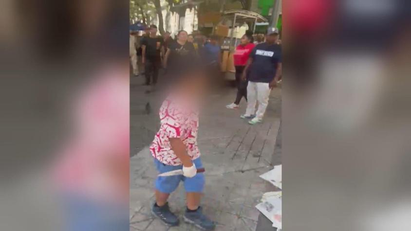 Defensoría de la Niñez presentará denuncia por video de niños con cuchillos en el centro de Santiago