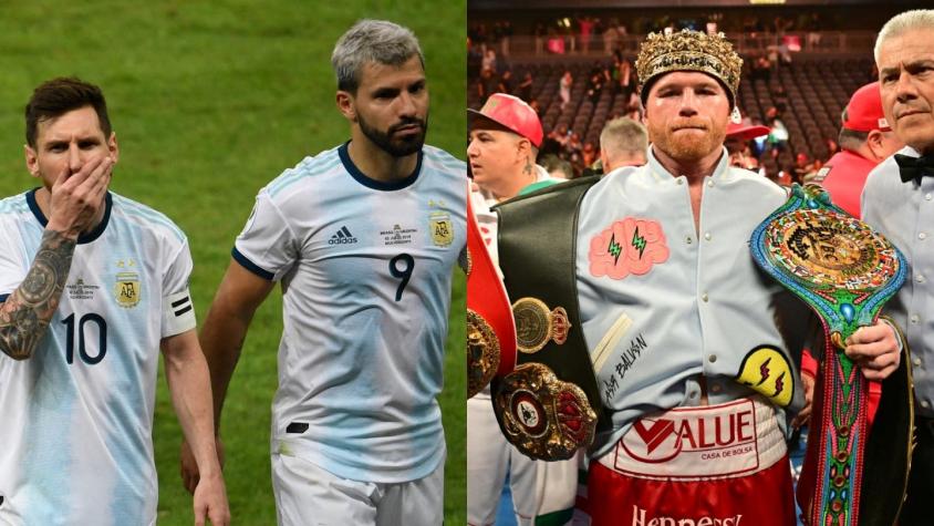 "Hipócrita" y "Yo lo admiraba": Escala la guerra de declaraciones entre el Kun y Canelo por Messi