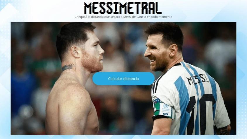 Messimetral: la herramienta que mide la distancia entre Messi y Canelo y el riesgo de que se crucen