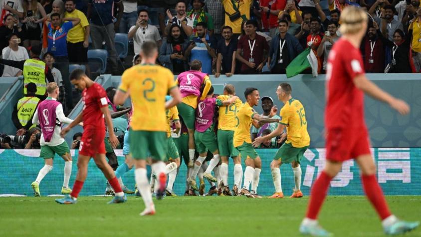 Australia vence a Dinamarca y se mete en los octavos de final del Mundial de Catar 2022