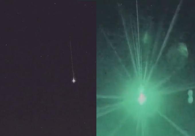 [VIDEO] Potente meteorito cayó en Noruega y resplandor causó terror a la población