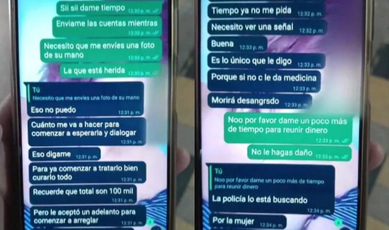 "Morirá desangrado": Los mensajes de WhatsApp que recibió familia del cabo secuestrado en Ecuador