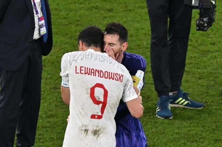 Robert Lewandowski reveló qué le dijo a Lionel Messi al final del partido entre Argentina y Polonia