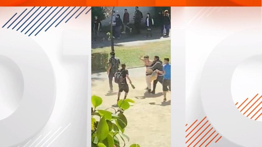 [VIDEO] Violenta pelea al interior de Universidad de Concepción: Serían bandas de microtraficantes