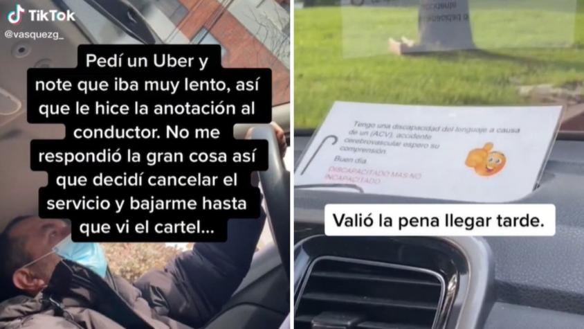 Sujeto pensó que chofer de aplicación lo ignoraba, hasta que descubrió un gran detalle